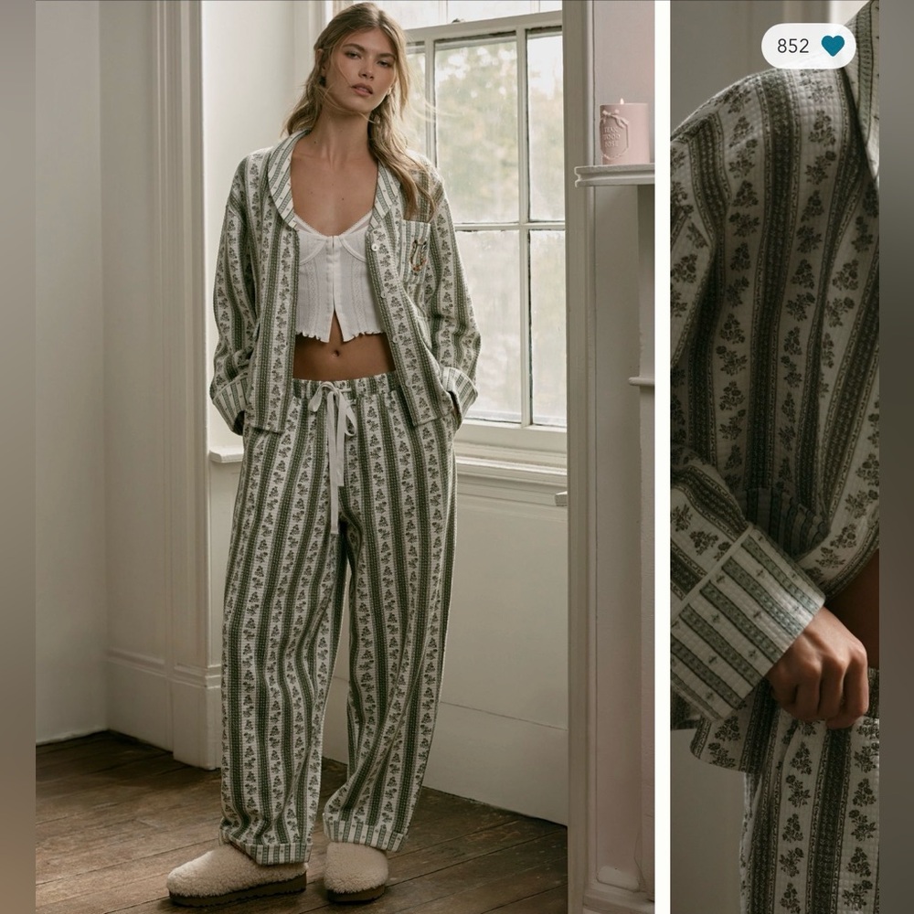 Lyrebird Printed Quilted PJ SET